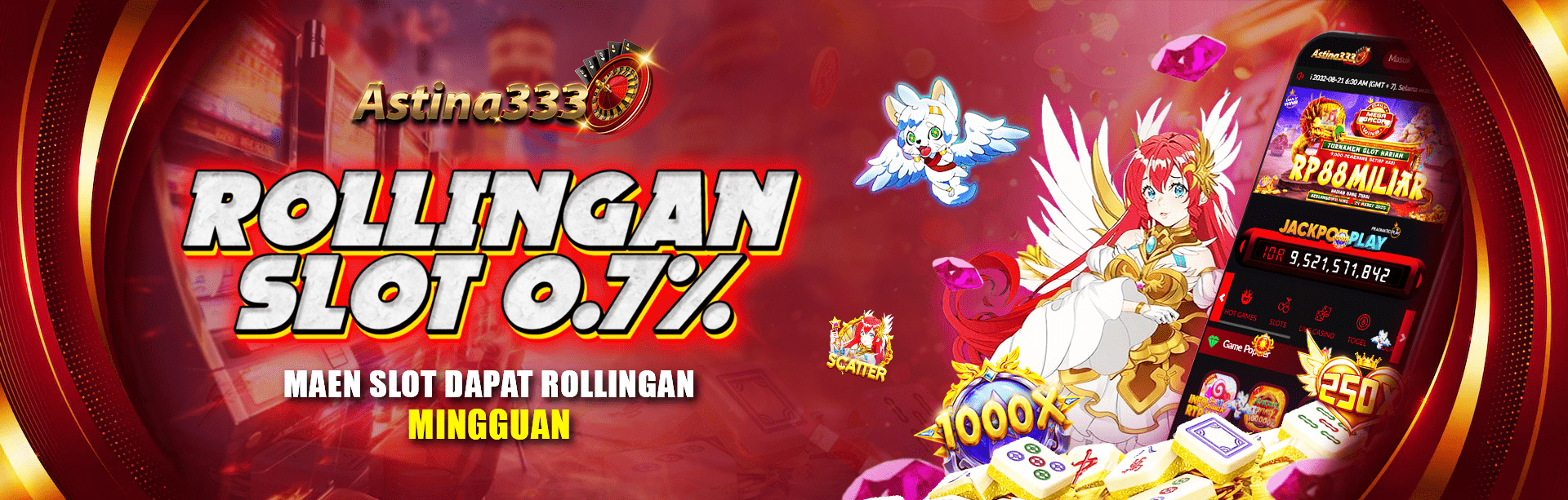 bonus rollingan slot 0.7%