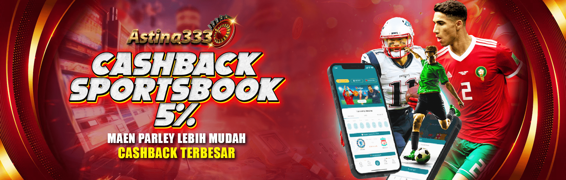 Bonus cashback sportbook 5%